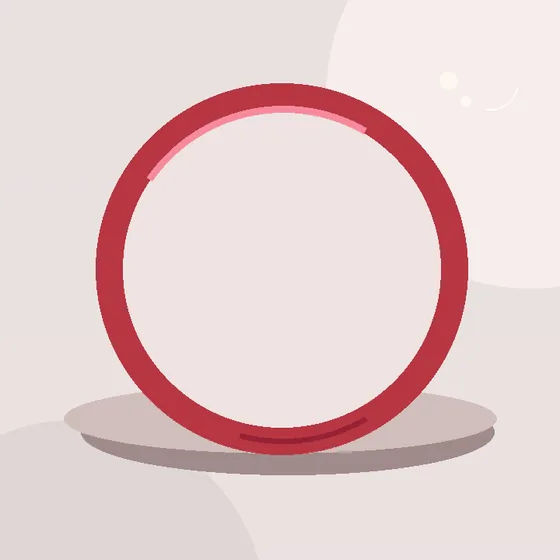 Illustration: AmayaSport Pilates-Ring – Rot, 50 cm